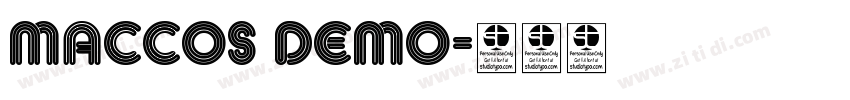 MACCOS Demo字体转换